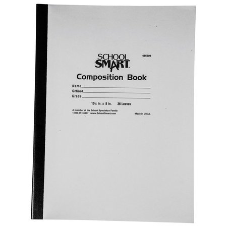 SCHOOL SMART PAPER COMP BOOK 8X10.5 RED MARGIN 36 SHTS PMMK37133SS-5987